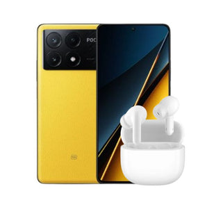 Combo Celular Xiaomi POCO X6 PRO 5G 256GB 8GB-RAM + Audífonos Inalámbricos Xiaomi Redmi Buds 6 Lite Blancos