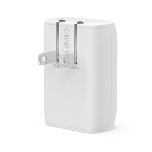 Adaptador de corriente Belkin tecnología PPS  30 vatios  3 A  Fast Charge, PD 3.0 (24 pin USB-C)