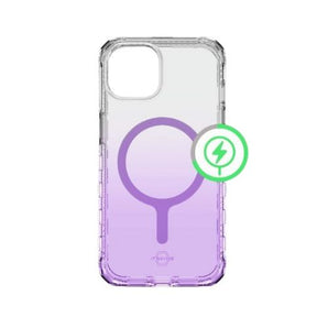 Combo Celular Apple iPhone 14 128GB 6GB-RAM + Estuche Itskins Supreme R Ombre Light Purple Compatible con MagSafe